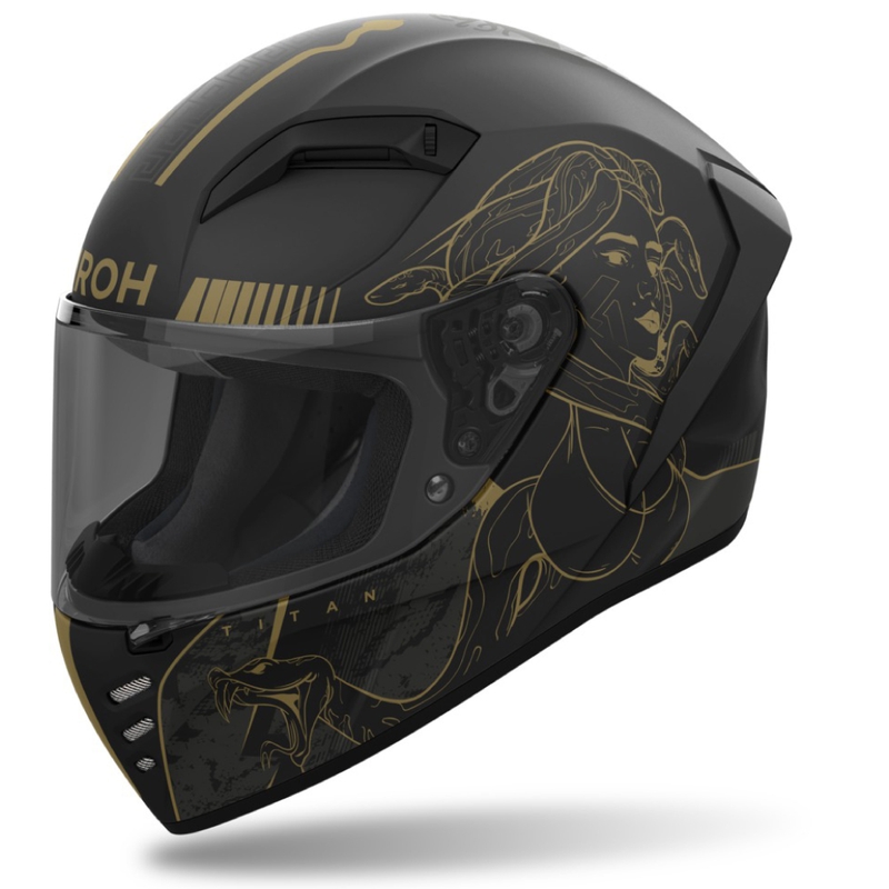 Integrierter Motorradhelm Airoh CONNOR Titan mattschwarz