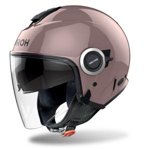 Offener Motorradhelm Airoh HELYOS Farbe Metallic-Rosa