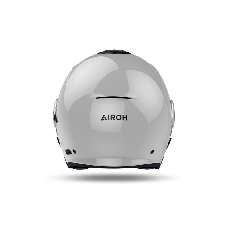 Offener Motorradhelm Airoh HELYOS Farbe glänzend grau