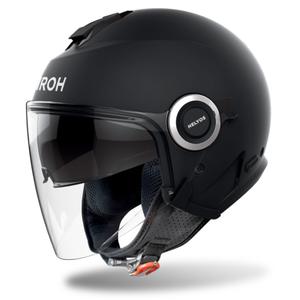 Offener Motorradhelm Airoh HELYOS Farbe mattschwarz