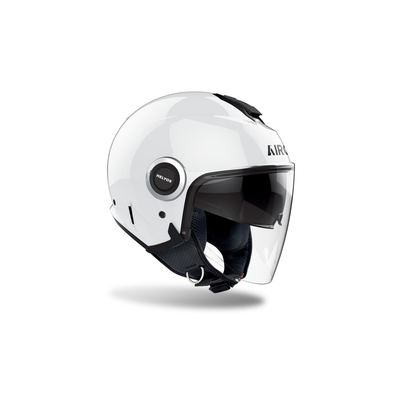 Offener Motorradhelm Airoh HELYOS Farbe glänzend weiß