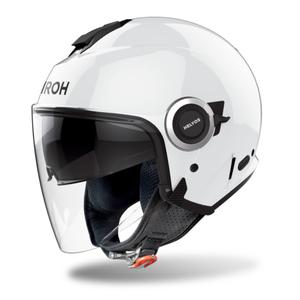 Offener Motorradhelm Airoh HELYOS Farbe glänzend weiß