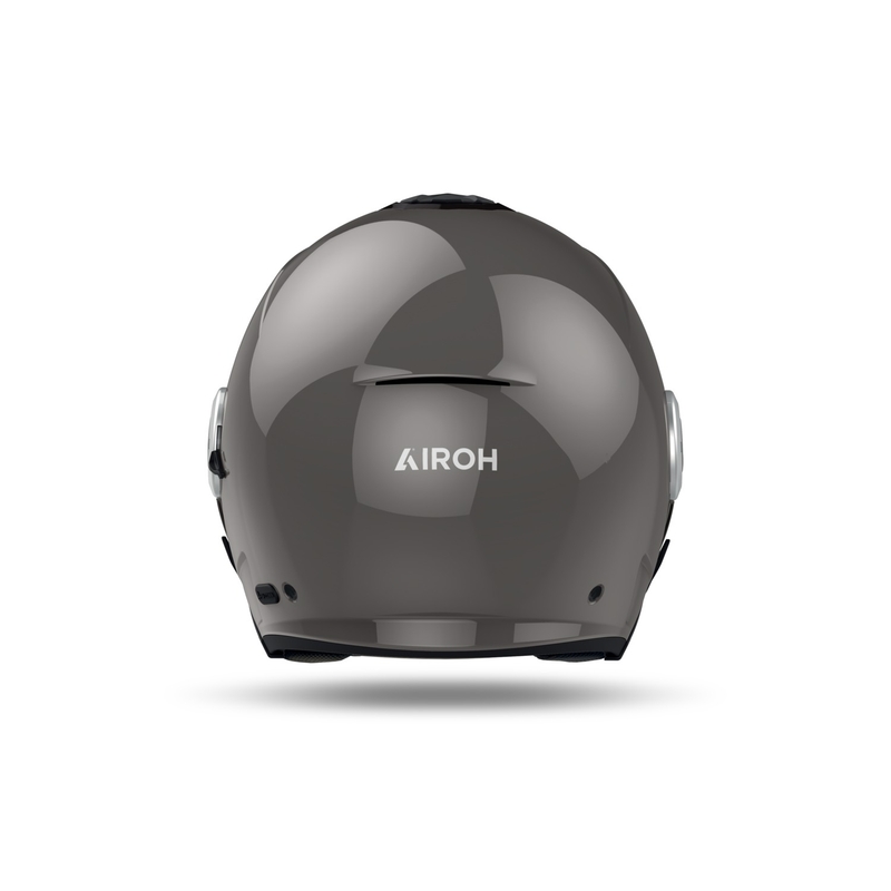 Offener Motorradhelm Airoh HELYOS Farbe glänzend dunkelgrau