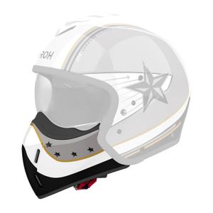 Kinnschutz für Airoh J110 Command Helme gold glänzend