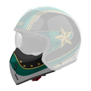Kinnschutz für Airoh J110 Command Helme glänzend grün