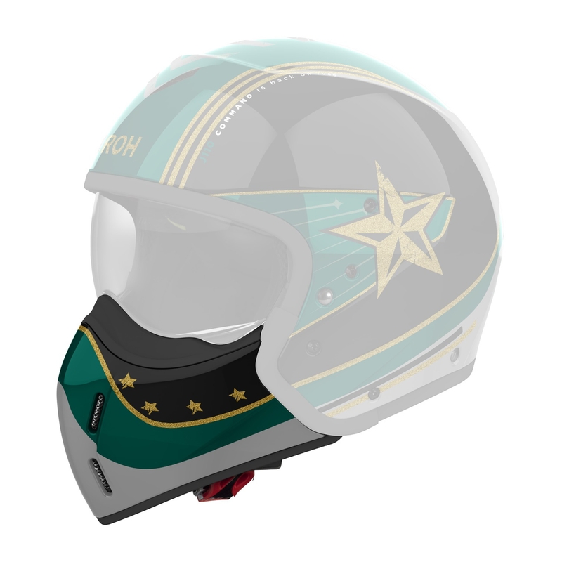 Kinnschutz für Airoh J110 Command Helme glänzend grün