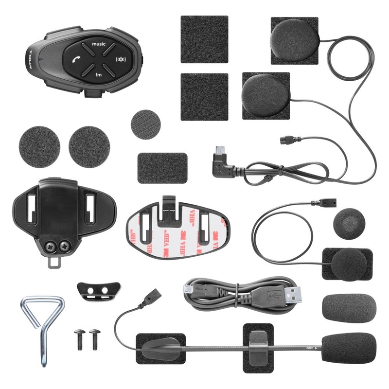 Bluetooth-Freisprecheinrichtung Interphone CellularLine TOUR HD Doppelpack (2 Stück)