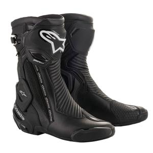Alpinestars SMX Plus 2 Gore-Tex Motorradstiefel schwarz-silber