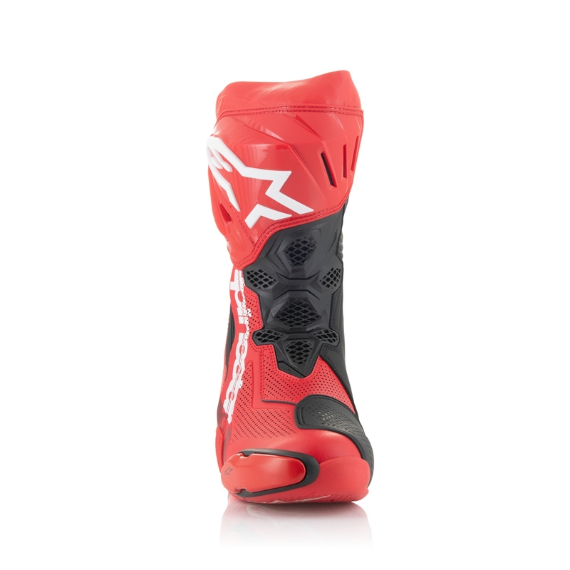 Alpinestars Supertech R Vented Motorradstiefel fluo rot-rot