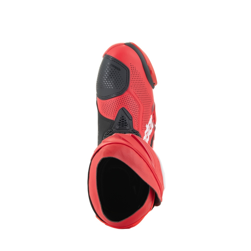 Alpinestars Supertech R Vented Motorradstiefel fluo rot-rot
