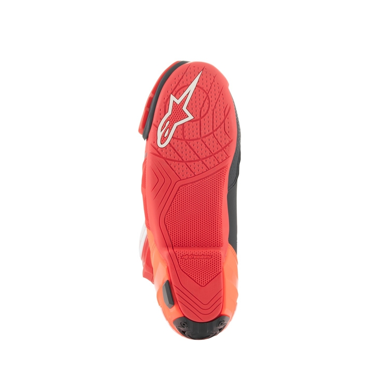 Alpinestars Supertech R Vented Motorradstiefel fluo rot-rot