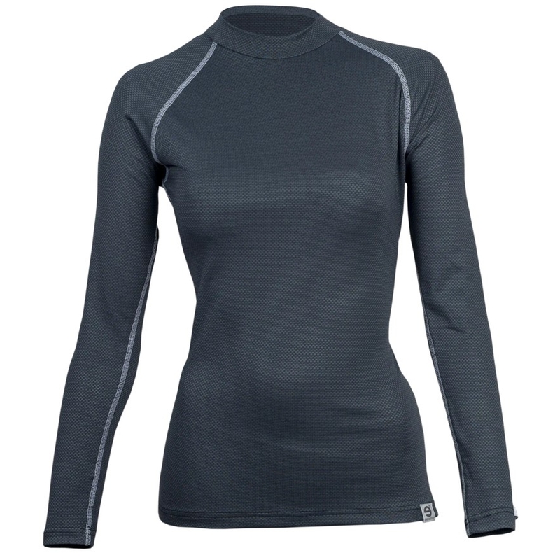 Damen-Thermoshirt nanosilver® Raglan in Anthrazitgrau – Langarm