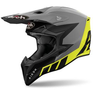 Motocross Helm Airoh Wraaap Reloaded 2024 matt gelb