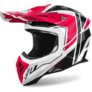 Airoh Aviator Ace 2 Engine 2024 Motocross-Helm, glänzendes Rot