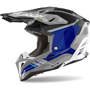 Airoh Aviator 3 Sabre 2024 Motocross-Helm, glänzendes Blau