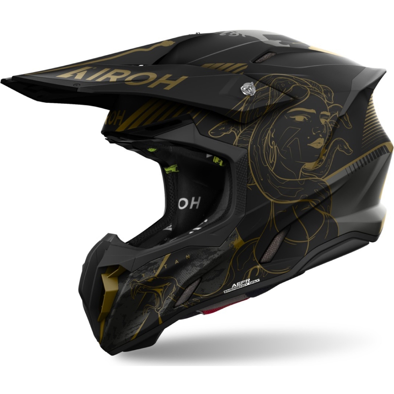 Motocross-Helm Airoh Twist 3 Titan matt