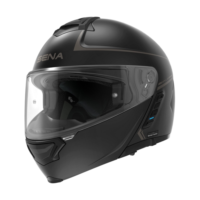 Klappbarer Motorradhelm SENA mit Mesh-Headset Impulse schwarz matt