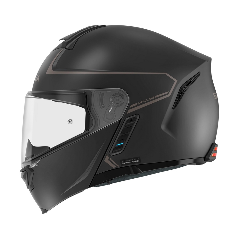 Klappbarer Motorradhelm SENA mit Mesh-Headset Impulse schwarz matt