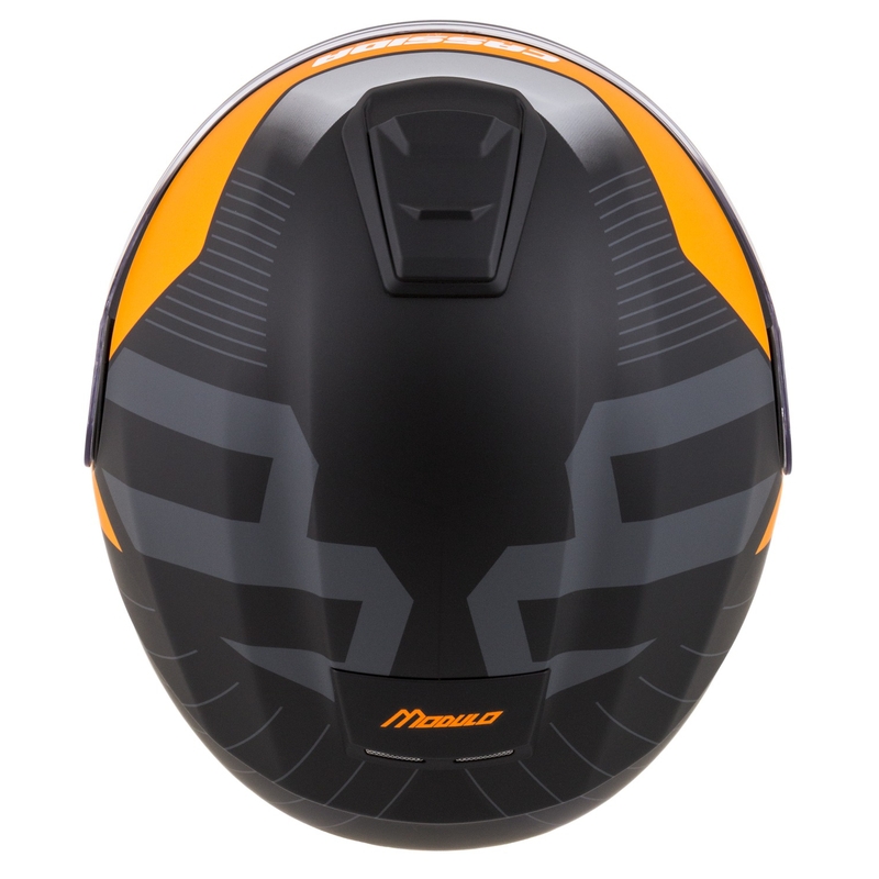 Klappbarer Motorradhelm Cassida Modulo 2.1 Profile mattschwarz-grau-orange