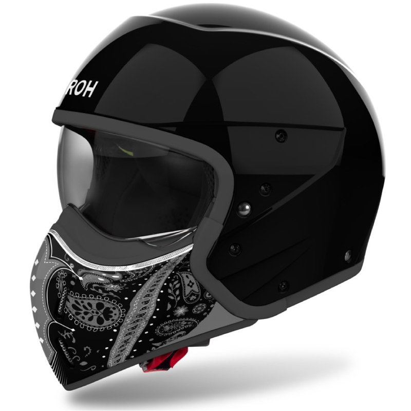 Modularer Motorradhelm Airoh J110 Paesly glänzend schwarz