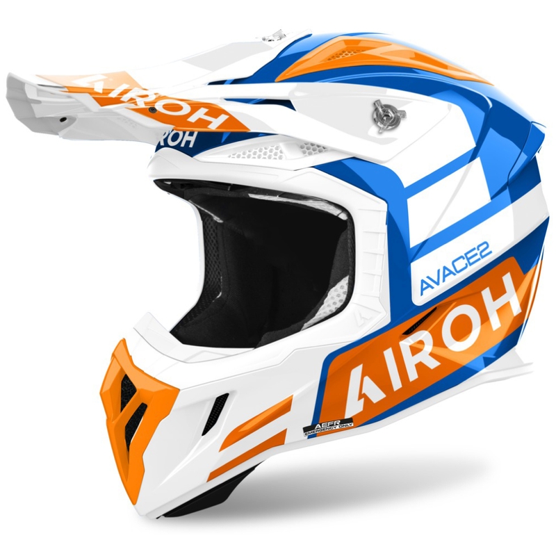 Motocrosshelm Airoh Aviator Ace 2 Sake glänzend orange