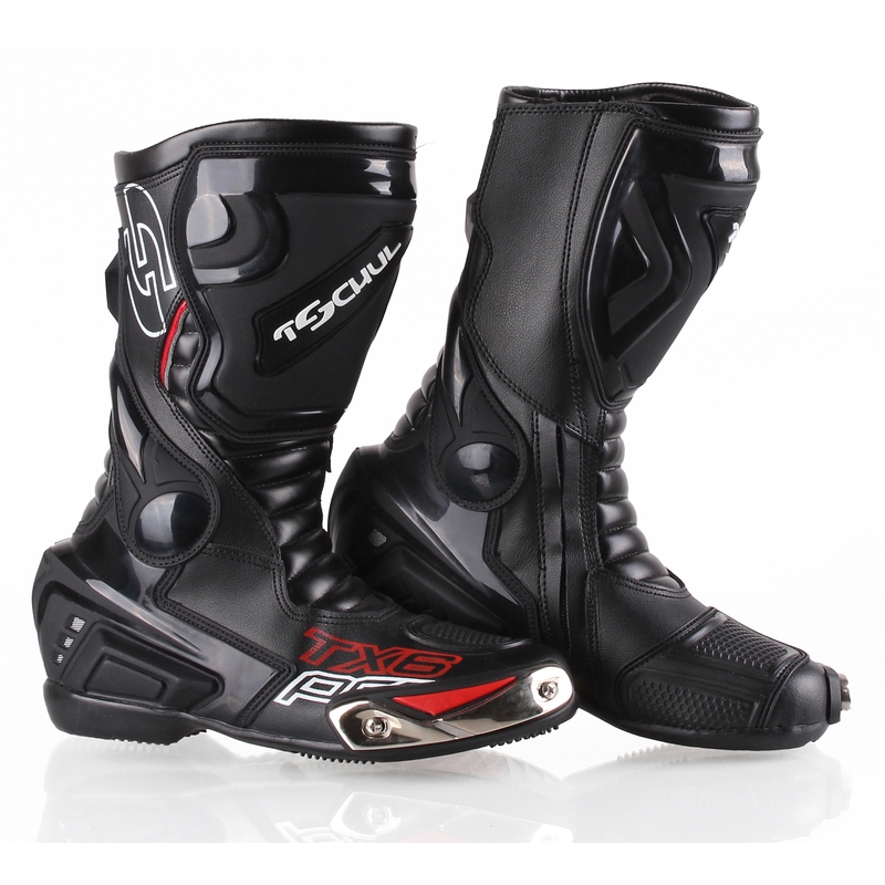 Tschul TX6-Pro Schwarz Motorradstiefel Ausverkauf