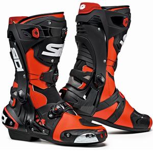 Motorradstiefel SIDI REX rot fluo-schwarz