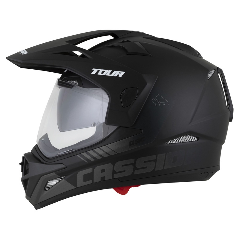 Enduro-Helm Cassida Tour 2.0 Dual mattschwarz-grau mit mattschwarzem Visier