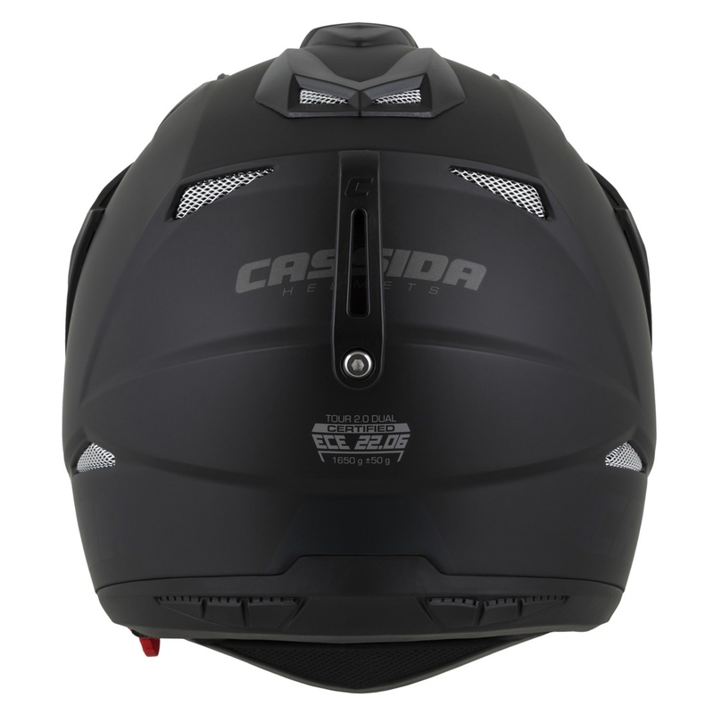 Enduro-Helm Cassida Tour 2.0 Dual mattschwarz-grau mit mattschwarzem Visier