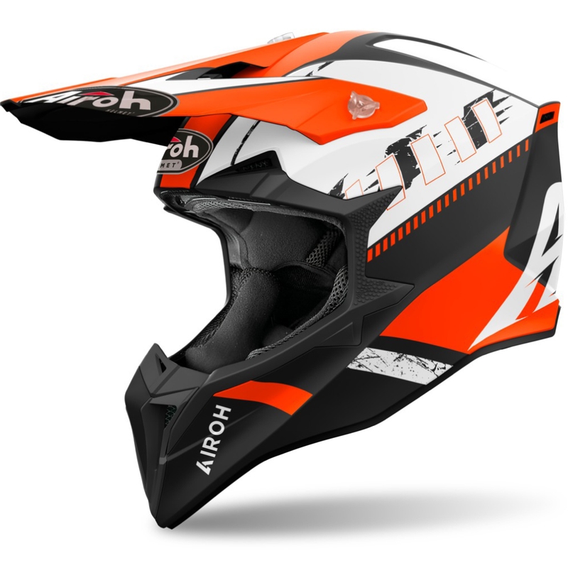 Airoh Wraaap Feel Motocross-Helm mattorange