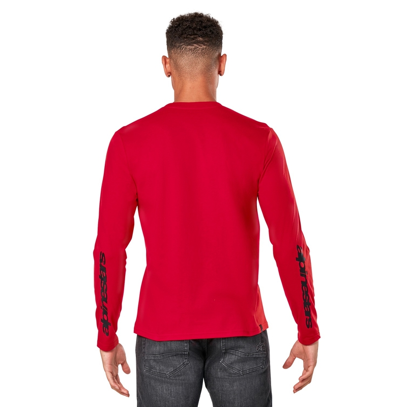 Alpinestars Backhand CSF Langarm-T-Shirt Rot