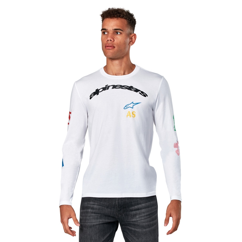Alpinestars Brundo CSF Weißes Langarm-T-Shirt