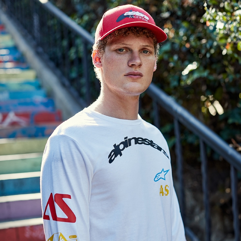 Alpinestars Brundo CSF Weißes Langarm-T-Shirt