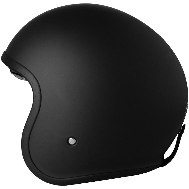 Offener Motorradhelm Street Racer Shadow II Mattschwarz