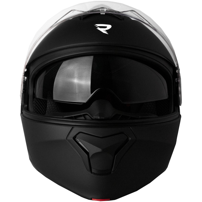 Street Racer Fury Klapphelm für Motorräder, mattschwarz