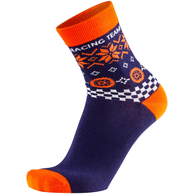 Red Bull KTM Winter blau-orange Socken