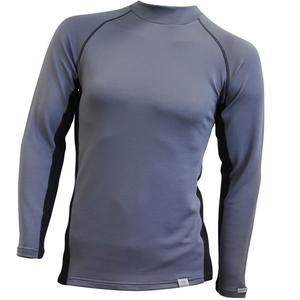 Herren Thermo-T-Shirt nanosilver® Merino Stone grau-schwarz