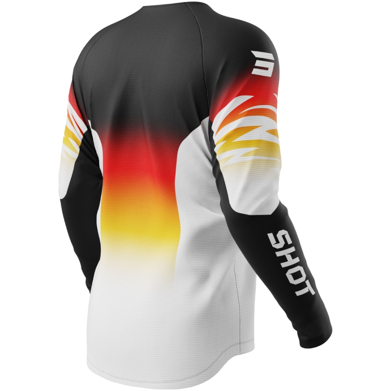 Kinder-Motocross-Trikot Shot Draw X-Trem orange