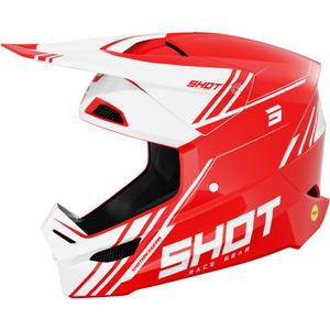 Motocross-Helm Shot Race Sprint rot