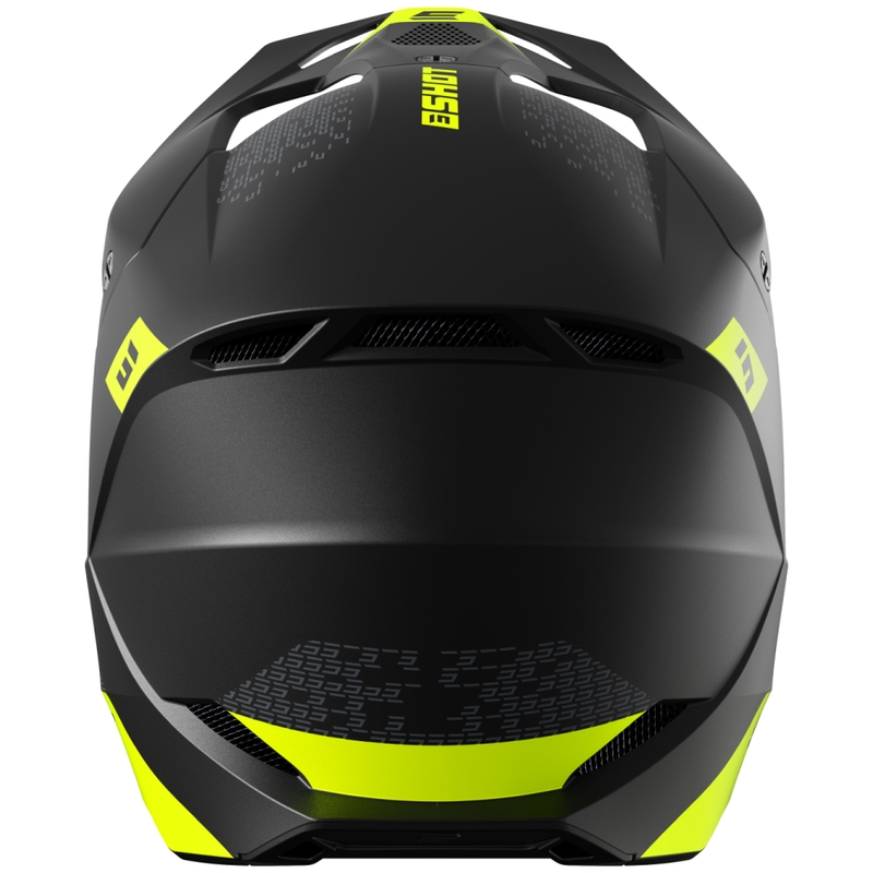 Motocross-Helm Shot Furious Draw fluogelb