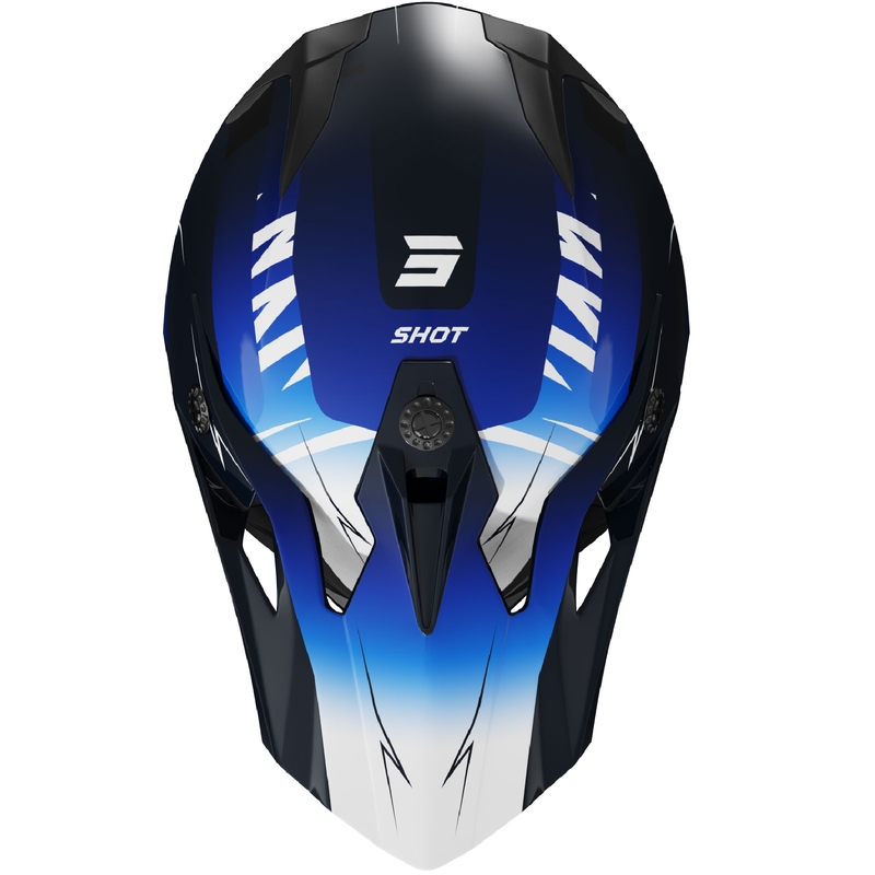 Kinder-Motocross-Helm Shot Pulse X-Trem blau