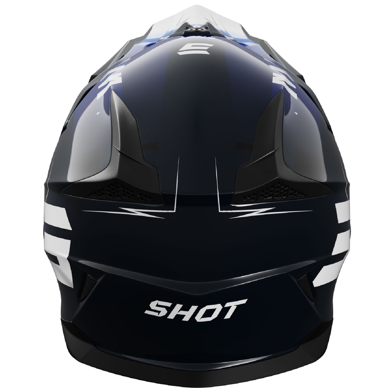 Kinder-Motocross-Helm Shot Pulse X-Trem blau