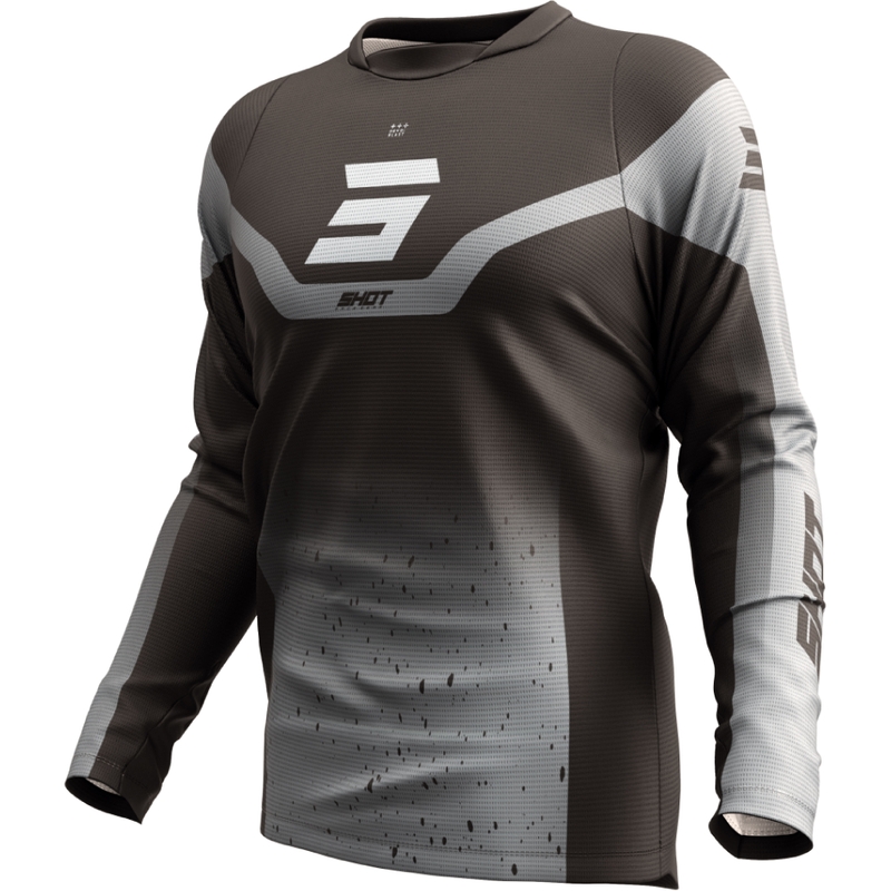Motocross-Trikot Shot Devo Blast schwarz-grau