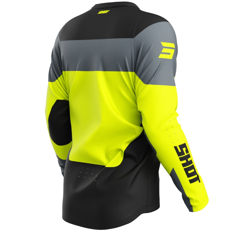 Motocross-Trikot Shot Devo League fluogelb