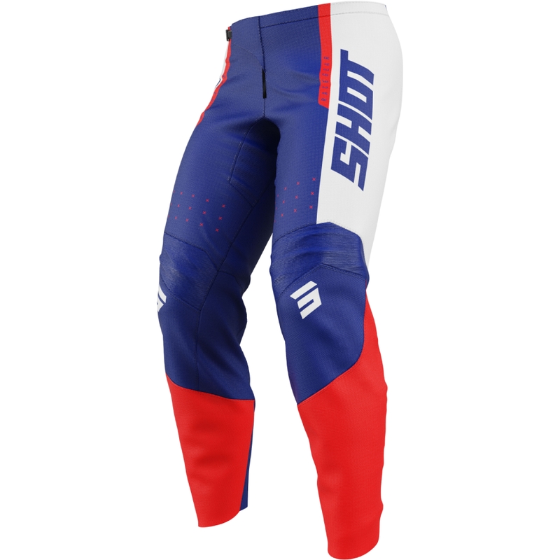 Shot Draw League Kinder-Motocross-Hose blau-rot