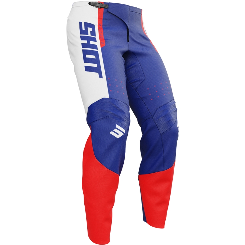 Shot Draw League Kinder-Motocross-Hose blau-rot