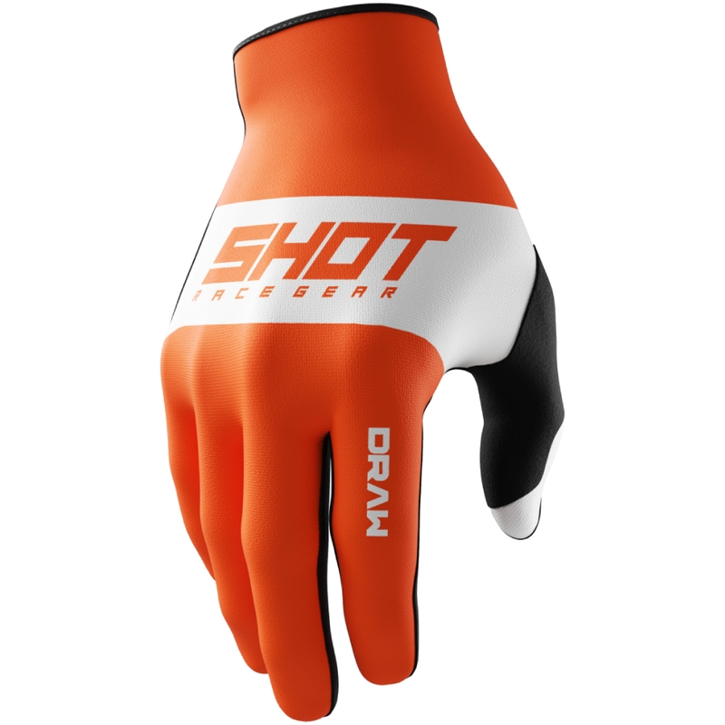Kinder-Motocross-Handschuhe Shot Draw Sky orange