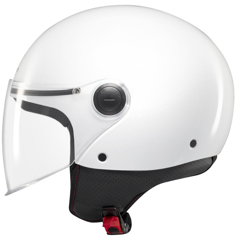 Offener Motorradhelm MT Street S, glänzend weiß