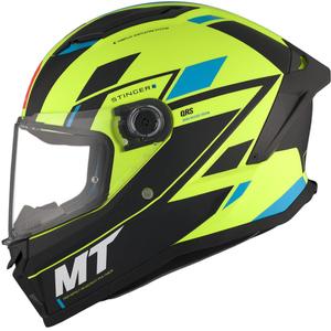 MT Stinger 2 Solid Zivze fluo grün-schwarz-blau matt Integral Motorradhelm