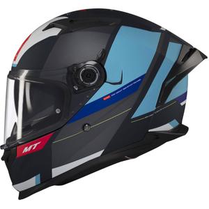 MT BRAKER CHENTO C7 grau-blau-weißer Integral-Motorradhelm